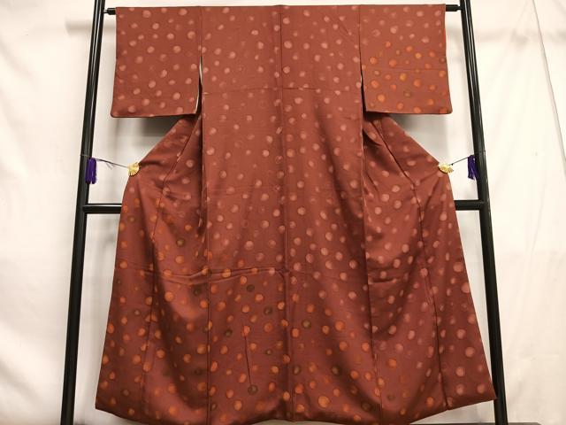 平和屋着物■訪問着　霰文　正絹　逸品　AABE3310oa