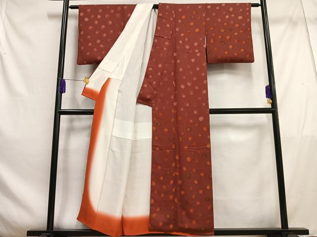 平和屋着物■訪問着　霰文　正絹　逸品　AABE3310oa