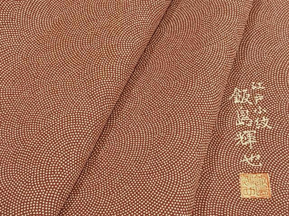 平和屋着物■飯島輝也 江戸小紋 鮫小紋柄 正絹 逸品 AABE3354oa