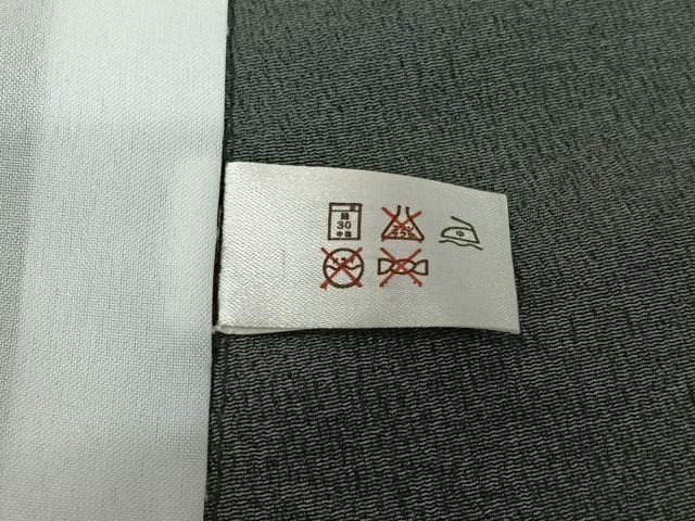 平和屋着物▽訪問着 単衣 流水松文 黒地 金銀彩 洗える着物 AABE3363jh