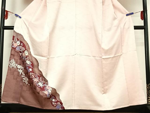 平和屋着物▽訪問着 単衣 辻が花 洗える着物 AABE3364jh