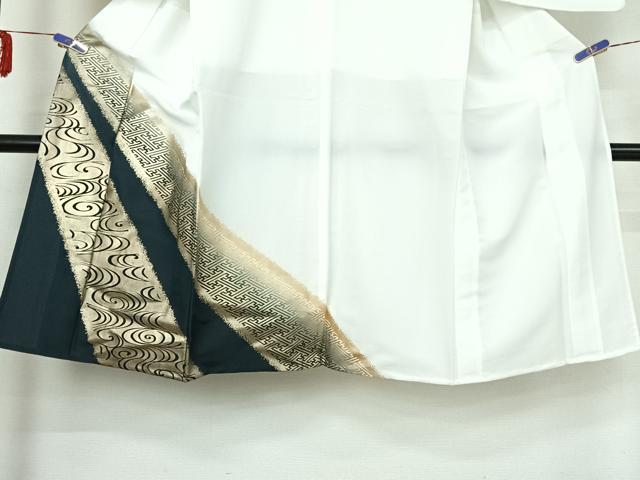 平和屋着物▽男性 訪問着 単衣 流水文 暈し染め 金彩 洗える着物 AABE3365jh