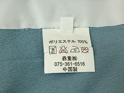 平和屋着物▽小紋 単衣 総刺繍 舞葉文 洗える着物 AABE3370jh