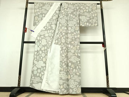平和屋着物▽生紬 単衣 辻が花 絞り 正絹 逸品 AABE3371jh