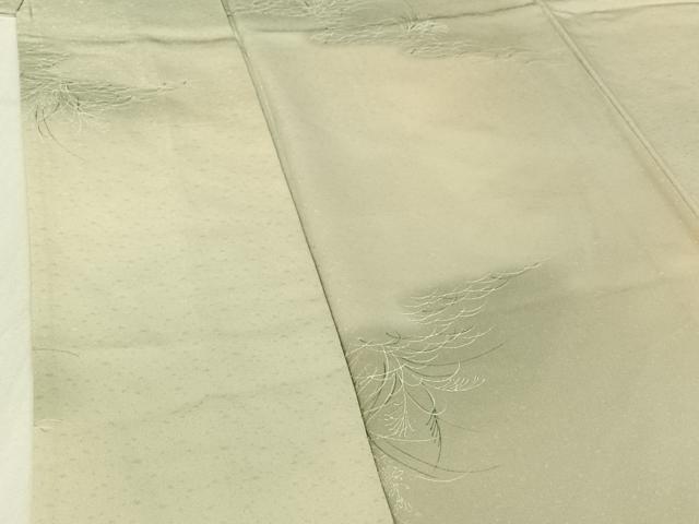 平和屋着物▽上質な小紋 単衣 草花文 暈し染め 正絹 逸品 AABE3378jh