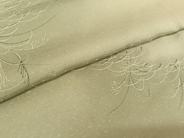 平和屋着物▽上質な小紋 単衣 草花文 暈し染め 正絹 逸品 AABE3378jh