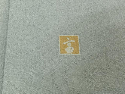 平和屋着物▽訪問着 単衣 作家物 流水花文 暈し染め 反端付き ロング丈 正絹 逸品 AABE3386jh
