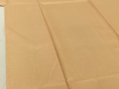 平和屋着物▽本場大島紬　単衣　肌色　正絹　逸品　AABK0389ck