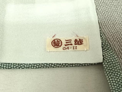 平和屋着物▽江戸小紋　単衣　鮫小紋柄　三越扱い　洗える着物　AABE3398jh