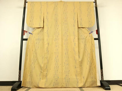 平和屋着物▽小紋 単衣 矢絣 洗える着物 AABE3400jh