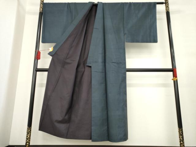 平和屋着物●男性　本場大島紬　アンサンブル　100亀甲　総詰め　正絹　逸品　AABE3411ck