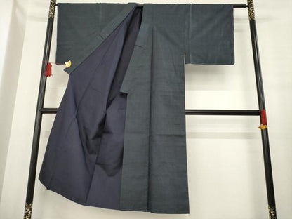 平和屋着物●男性　本場大島紬　アンサンブル　一元絣　正絹　逸品　AABE3415ck