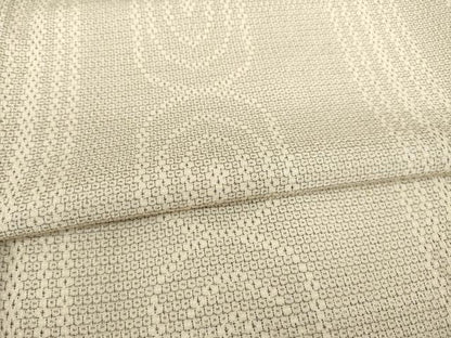 平和屋着物●本塩沢 110亀甲 幾何学文様 正絹 逸品 AABE3447ck
