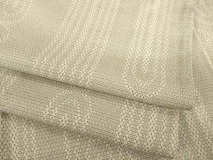 平和屋着物●本塩沢 110亀甲 幾何学文様 正絹 逸品 AABE3447ck