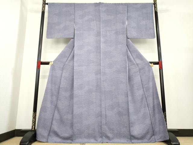 平和屋着物●江戸小紋　切嵌文様　笹地紋　正絹　逸品　未使用　AABE3462ck