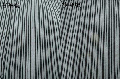 平和屋着物●上質な小紋　縞　正絹　逸品　AABE3465ck