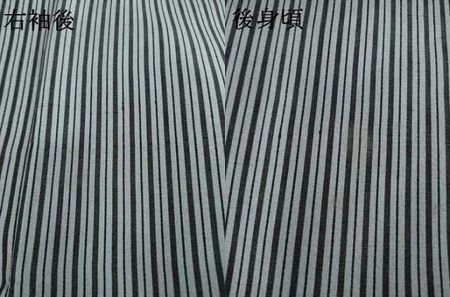 平和屋着物●上質な小紋　縞　正絹　逸品　AABE3465ck