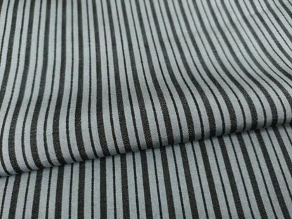 平和屋着物●上質な小紋　縞　正絹　逸品　AABE3465ck