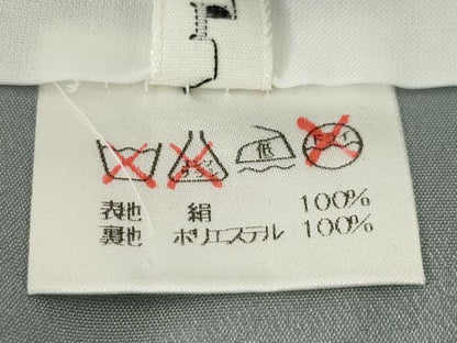 平和屋着物●上質な小紋　縞　正絹　逸品　AABE3465ck