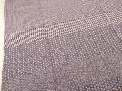 平和屋着物●訪問着 横段文 正絹 逸品 AABE3468ck