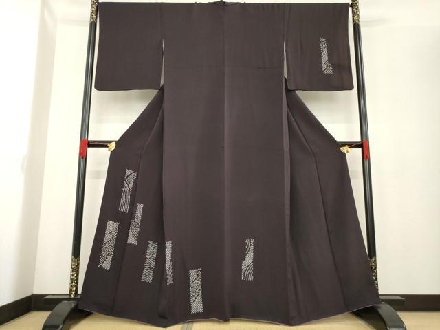 平和屋着物●訪問着 総絞り 短冊花文 正絹 逸品 AABE3473ck