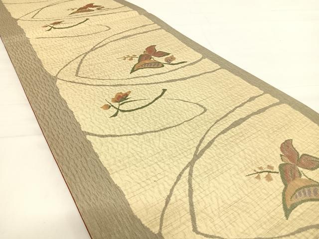 平和屋着物◎六通柄袋帯 花間道 正絹 逸品 AABE3483yx