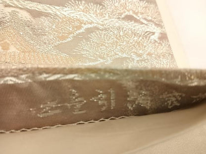 平和屋着物◎六通柄袋帯 京洛錦 風景文 二重引箔袋帯 正絹 逸品 AABE3506yx