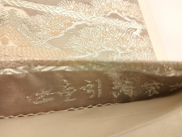 平和屋着物◎六通柄袋帯 京洛錦 風景文 二重引箔袋帯 正絹 逸品 AABE3506yx