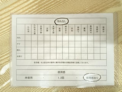平和屋着物◎六通柄袋帯　竹文　金糸　正絹　逸品　AABE3524yx