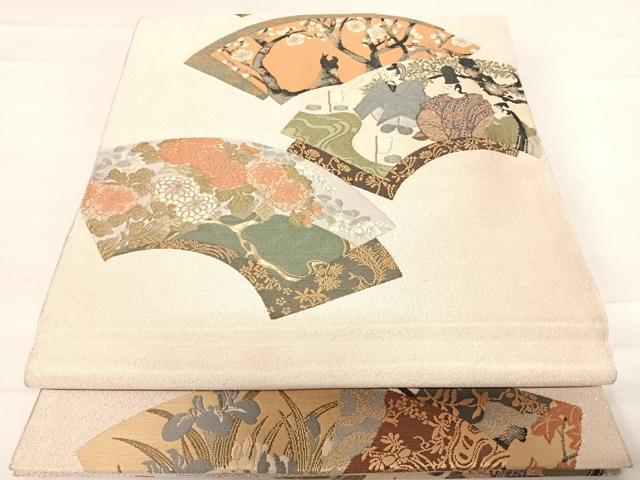 平和屋着物◎綴れ 六通柄袋帯 京の雅び 金銀糸 正絹 逸品 AABE3527yx