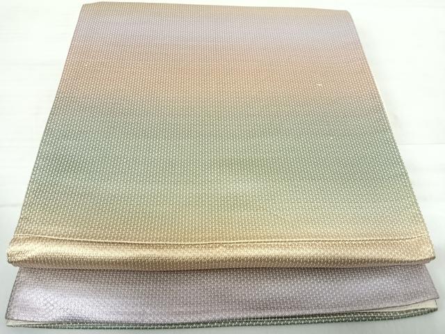 平和屋着物◎六通柄袋帯 霞文 正絹 逸品 AABE3593yx