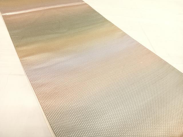 平和屋着物◎六通柄袋帯 霞文 正絹 逸品 AABE3593yx