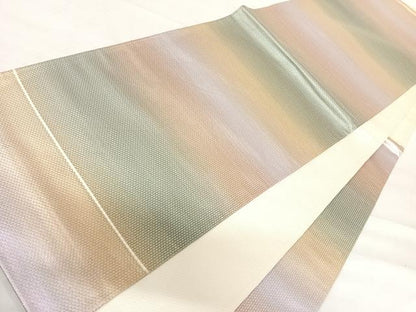 平和屋着物◎六通柄袋帯 霞文 正絹 逸品 AABE3593yx