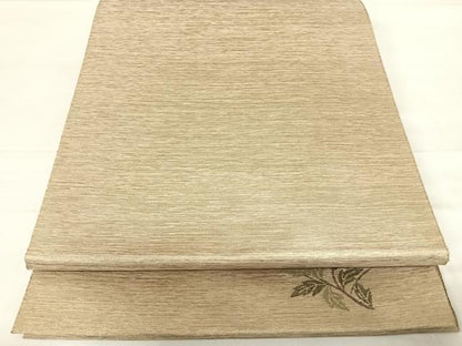 平和屋着物◎全通柄袋帯 霞文 ワンポイント 金糸 正絹 逸品 AABE3608yx