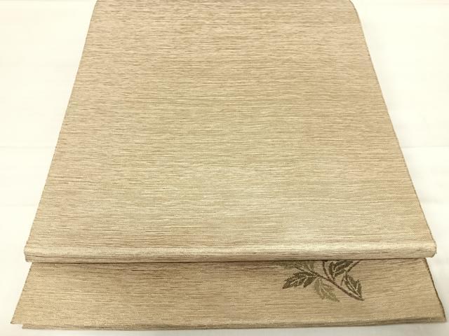 平和屋着物◎全通柄袋帯 霞文 ワンポイント 金糸 正絹 逸品 AABE3608yx