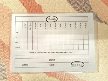 平和屋着物◎佐賀錦　六通柄袋帯　道長吉祥文　金糸　正絹　逸品　AABE3717yx