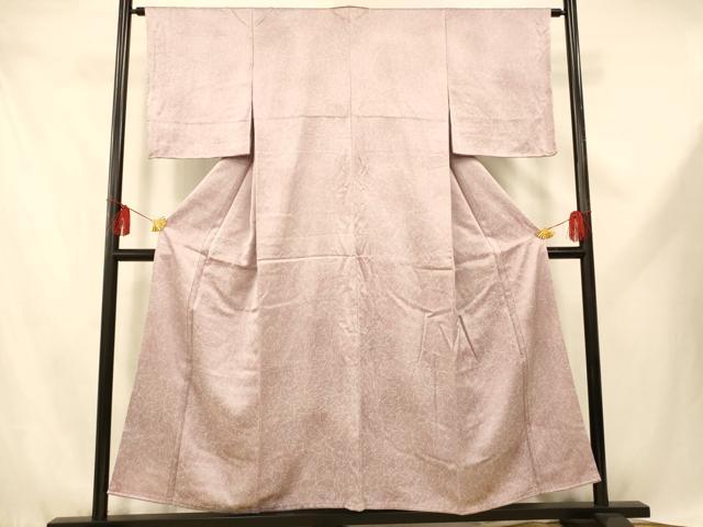 平和屋着物■上質な小紋　霞草葉文　暈し染め　正絹　逸品　未使用　AABE3752fw