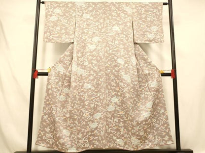 平和屋着物■上質な小紋　風景文　正絹　逸品　AABE3788fw