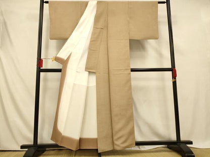平和屋着物■上質な小紋　霞文　正絹　逸品　AABE3797fw