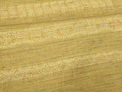 平和屋着物■上質な紬　横段文様　正絹　逸品　AABE3918fw