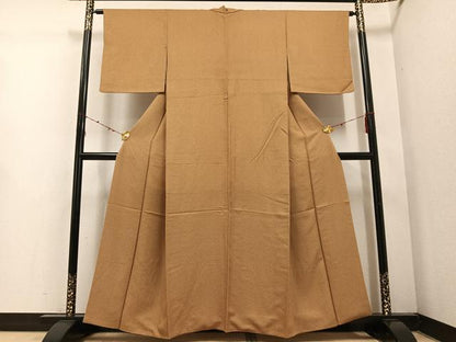 平和屋着物●江戸小紋　鶴亀　正絹　逸品　AABE3927ph
