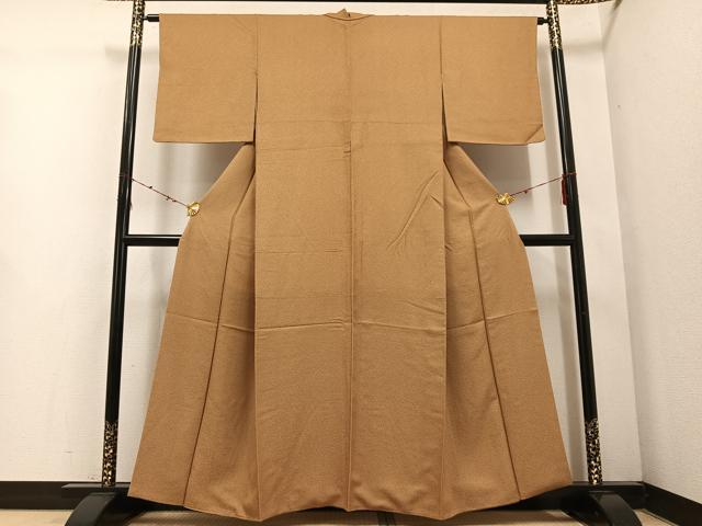 平和屋着物●江戸小紋　鶴亀　正絹　逸品　AABE3927ph