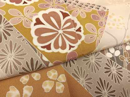 平和屋着物●訪問着　友禅　枝花文　暈し染め　正絹　逸品　AABE3948ph