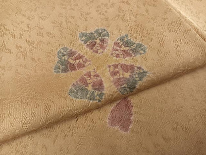 平和屋着物●訪問着 絞り 舞花文 正絹 逸品 AABE3958ph