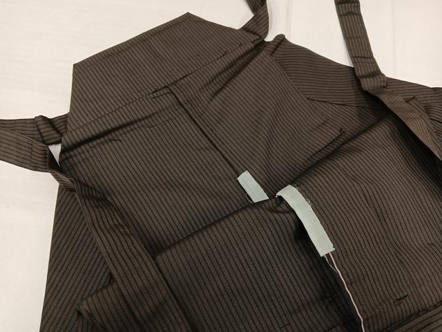平和屋着物●男性 馬乗り袴 縞 正絹 逸品 AABE3975ph