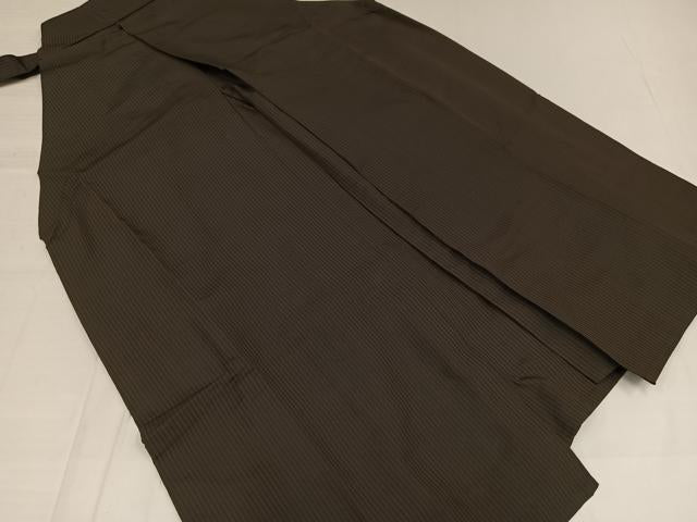 平和屋着物●男性 馬乗り袴 縞 正絹 逸品 AABE3975ph
