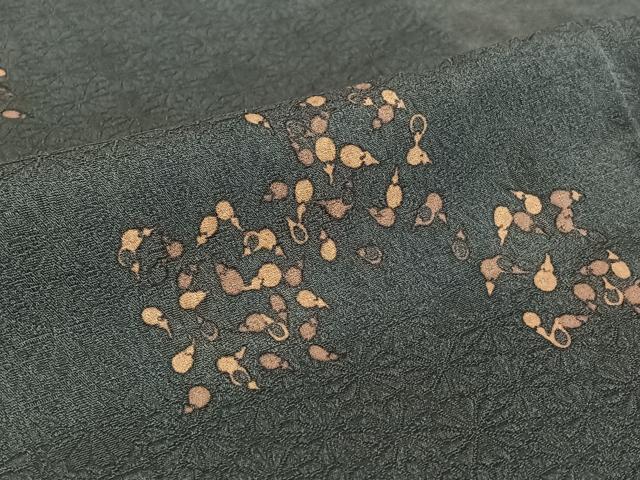 平和屋着物▽小紋 単衣 成物 洗える着物 AABE4001jh