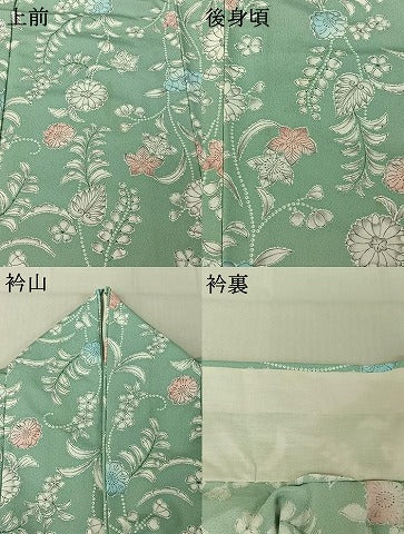 平和屋着物▽小紋 単衣 辻が花 洗える着物 AABE4009jh