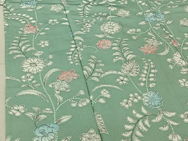 平和屋着物▽小紋 単衣 辻が花 洗える着物 AABE4009jh