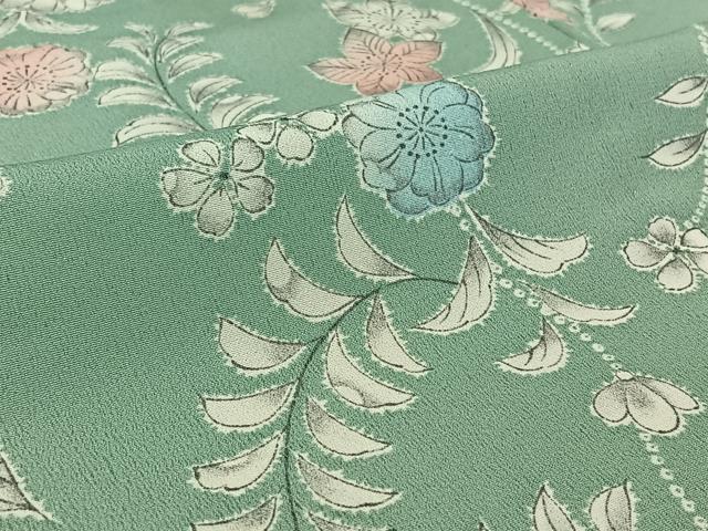 平和屋着物▽小紋 単衣 辻が花 洗える着物 AABE4009jh